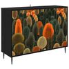 vidaXL Bufet ZAANDAM Stejar Negru 102 x 33 x 76 cm Lemn prelucrat