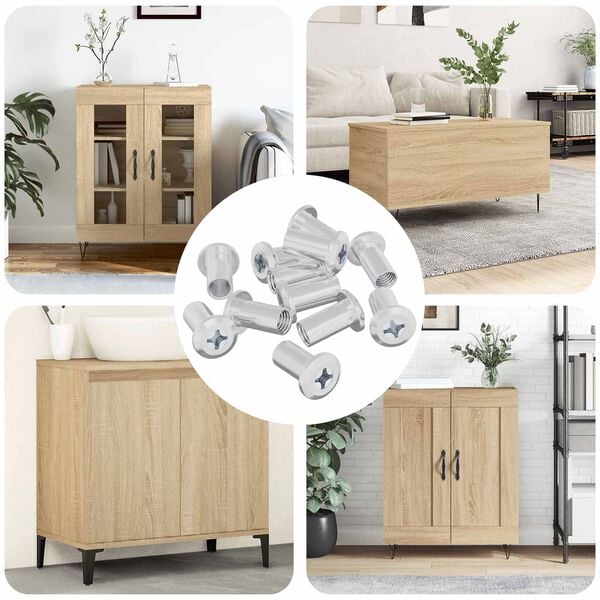 vidaXL Bucșa cu Blocare 3673 pcs Nichel Oțel