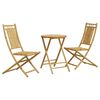 vidaXL Set mobilier bistro, 3 piese, bambus