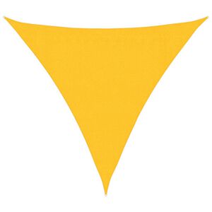 vidaXL P&acirc;nză parasolar, galben, 3,6x3,6x3,6 m , HDPE, 160 g/m&sup2;