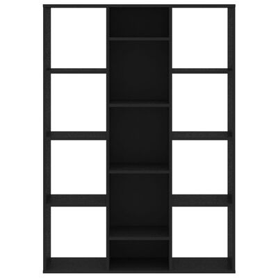vidaXL Separator cameră/Bibliotecă, negru, 100x24x140 cm, PAL