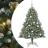 vidaXL Brad de Crăciun artificial Verde 180 cm PVC și Plastic și Oțel