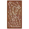 vidaXL Decor perete de grădină 105x55 cm design frunze oțel Corten