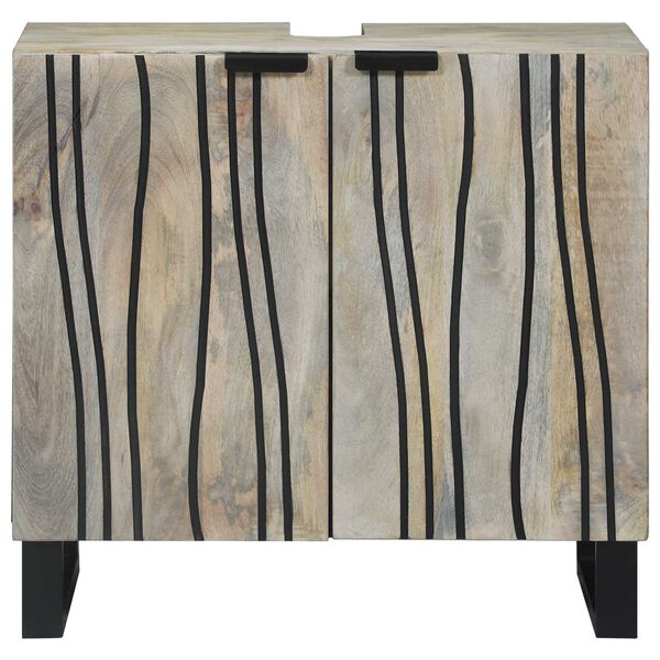 vidaXL Dulap pentru Chiuveta de Baie Alb 62 x 33 x 58 cm Lemn compozit