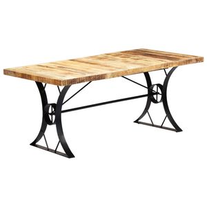 vidaXL Masă de bucătărie, 180 x 90 x 76 cm, lemn masiv de mango