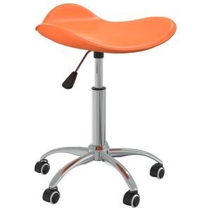 vidaXL Scaun de birou, portocaliu, piele ecologică