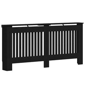 vidaXL Capac pentru radiator Stejar Negru 172 x 19 x 81,5 cm