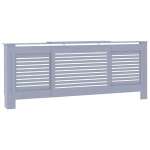 vidaXL Mască pentru calorifer, gri, 205 cm, MDF