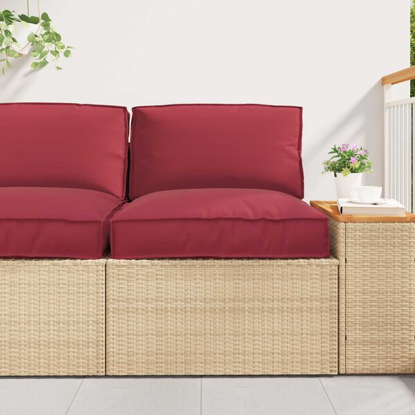 vidaXL Set de perne pentru palet 2 pcs Bej Material Oxford