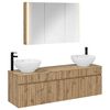 vidaXL Set dulap baie 4 pcs Stejar Artizanal 103,5 x 15,5 x 70 cm