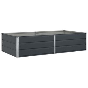 vidaXL Jardinieră Antracit 195 x 100 x 45 cm Oțel Galvanizat