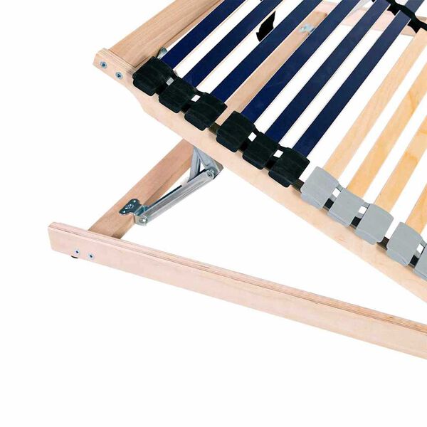 vidaXL Bază cu lamele Maro 120 x 190 cm Lemn de fag masiv