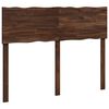 vidaXL Tăblie de pat cu margini naturale ROSTOCK Maro &icirc;nchis 150 cm