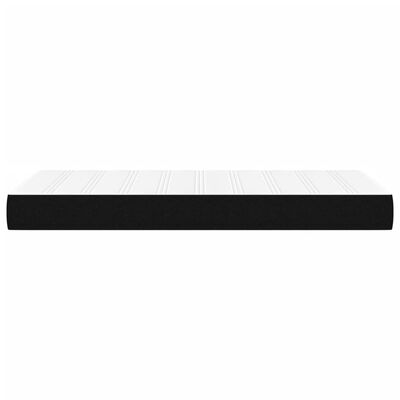 vidaXL Saltea de pat cu arcuri, negru, 120x190x20 cm, textil