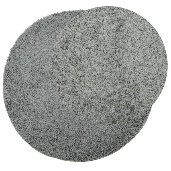 vidaXL Covor pufos "PAMPLONA" cu fire &icirc;nalte, verde modern, &Oslash; 280 cm