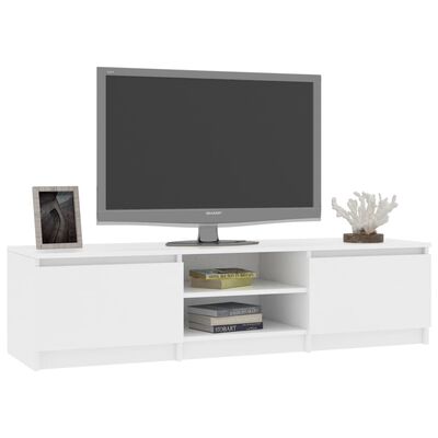 vidaXL Comodă TV, alb, 140 x 40 x 35,5 cm, PAL