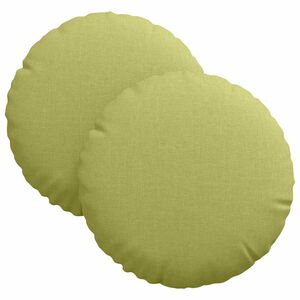 vidaXL Perne de Șezut 2 pcs Verde deschis &Oslash;30 x 13 cm țesătură