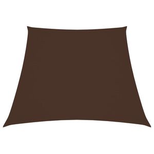 vidaXL Parasolar, maro, 2/4x3 m, țesătură oxford, trapez