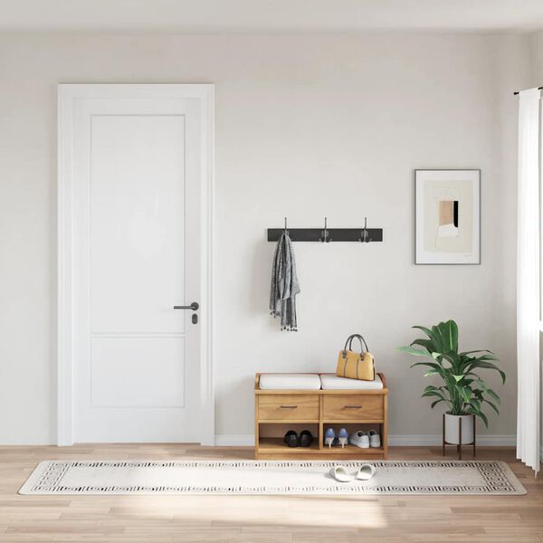 vidaXL Covor lavabil, bej deschis, 80x300 cm