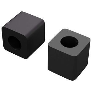 vidaXL Suport pentru Sertar 2 pcs Negru 15 x 15 x 15mm Copolimer PP