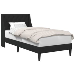 vidaXL Cadru de pat cu headboard Negru 80 x 200 cm Catifea