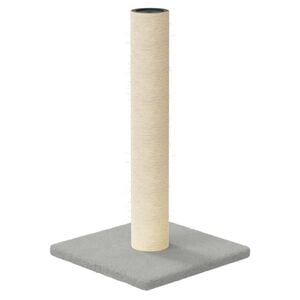 vidaXL St&acirc;lp de zg&acirc;riere pentru pisici, gri deschis, 22x22x45 cm