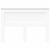 vidaXL Tăblie cap cu headboard Alb 140 cm Lemn compozit