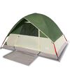 vidaXL Cort de camping cupolă pentru 4 persoane, verde, impermeabil