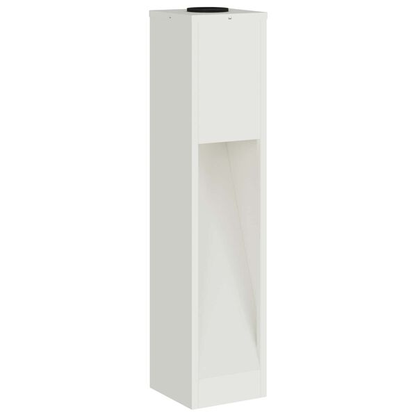 vidaXL Lampa de parcurs LED solar 2 pcs Alb Oțel laminat la rece