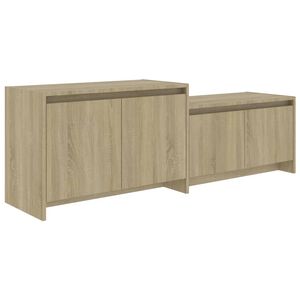 vidaXL Comodă TV, stejar sonoma, 146,5x35x50 cm, lemn prelucrat
