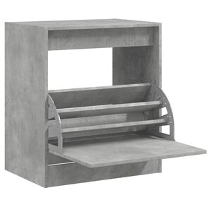 vidaXL Pantofar, gri beton, 60x42x69 cm, lemn compozit