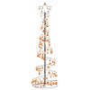 vidaXL Pom de Crăciun cu LED-uri 120 LED-uri Alb Cald 180 cm