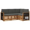 vidaXL Set de canapele de exterior 4 buc. Poliester