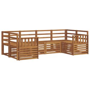 vidaXL Set de canapele de exterior 6 buc. natural