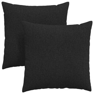 vidaXL Perne pentru canapea 2 pcs Negru 60 x 60 cm țesătură