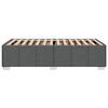 vidaXL Cadru de pat fără saltea, gri &icirc;nchis, 90x200 cm, textil