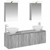 vidaXL Set dulap baie 5 buc. Sonoma gri Lemn prelucrat