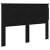 vidaXL Tăblie cap cu headboard Stejar Negru 140 cm Lemn compozit