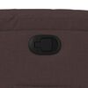 vidaXL Fotoliu rabatabil cu ridicare pe verticală, maro &icirc;nchis, textil