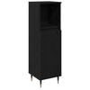 vidaXL Dulap de Baie Stejar Negru 30 x 30 x 100 cm Lemn prelucrat