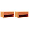 vidaXL Noptieră cu sertar 2 pcs Maroniu cerat 50 x 32,5 x 24 cm
