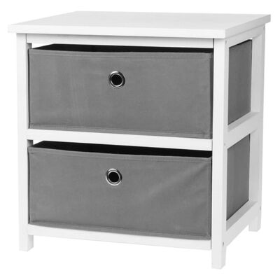 441895 H&S Collection Storage Cabinet with 2 Drawers MDF