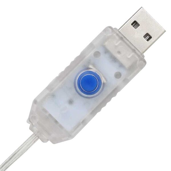 vidaXL Brad de Crăciun cu 240 LED Alb cald 180 cm Acril