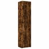 vidaXL Dulap de depozitare slim, stejar fumuriu, 50x42,5x225 cm, lemn
