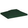 vidaXL Copertină de rezervă acoperiș pavilion, verde, 3x4 m, 310 g/m²