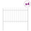 vidaXL Gard de Grădină WOERDEN 4 buc. 6,8 x 1,2 m Alb