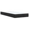 vidaXL Pat box spring cu saltea, negru, 90x190 cm, catifea