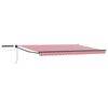 vidaXL Cort electric retractabil Roșu, Alb, Antracit 5 x 3 m