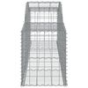 vidaXL Coșuri gabion arcuite 13 buc, 300x50x60/80 cm, fier galvanizat