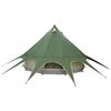 vidaXL Cort Teepee cu acoperiș Verde și gri 600 x 600 x 347 cm